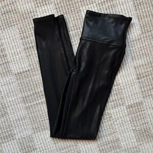 SPANX Faux Leather Leggings | Women’s Small | Black High-Waisted Leggings